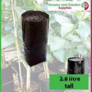 2.8 litre Tall Poly Planter Bags at Nursery and Garden Supplies - for more info go to old.nurseryandgardensupplies.com.au