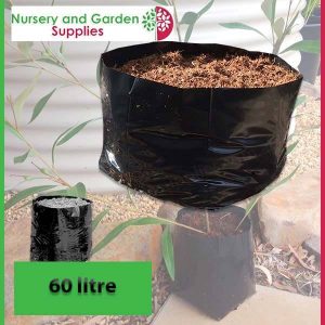 60 litre Squat Poly Planter Bags at Nursery and Garden Supplies - for more info go to old.nurseryandgardensupplies.com.au