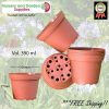 100mm Squat Teku Pot Terracotta - for more info go to old.nurseryandgardensupplies.com.au