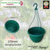 270mm Hanging Baskets Saucerless Green - for more info go to old.nurseryandgardensupplies.com.au