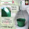 170mm Hanging Basket Green - for more info go to old.nurseryandgardensupplies.com.au