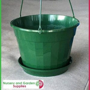 170mm Hanging Basket Green - for more info go to old.nurseryandgardensupplies.com.au