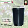 75mm Round Seedling Tube - for more info go to old.nurseryandgardensupplies.com.au