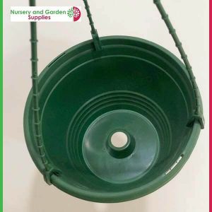 200mm Saucerless Hanging basket Green - for more info go to old.nurseryandgardensupplies.com.au