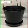 170mm Hanging pot Black